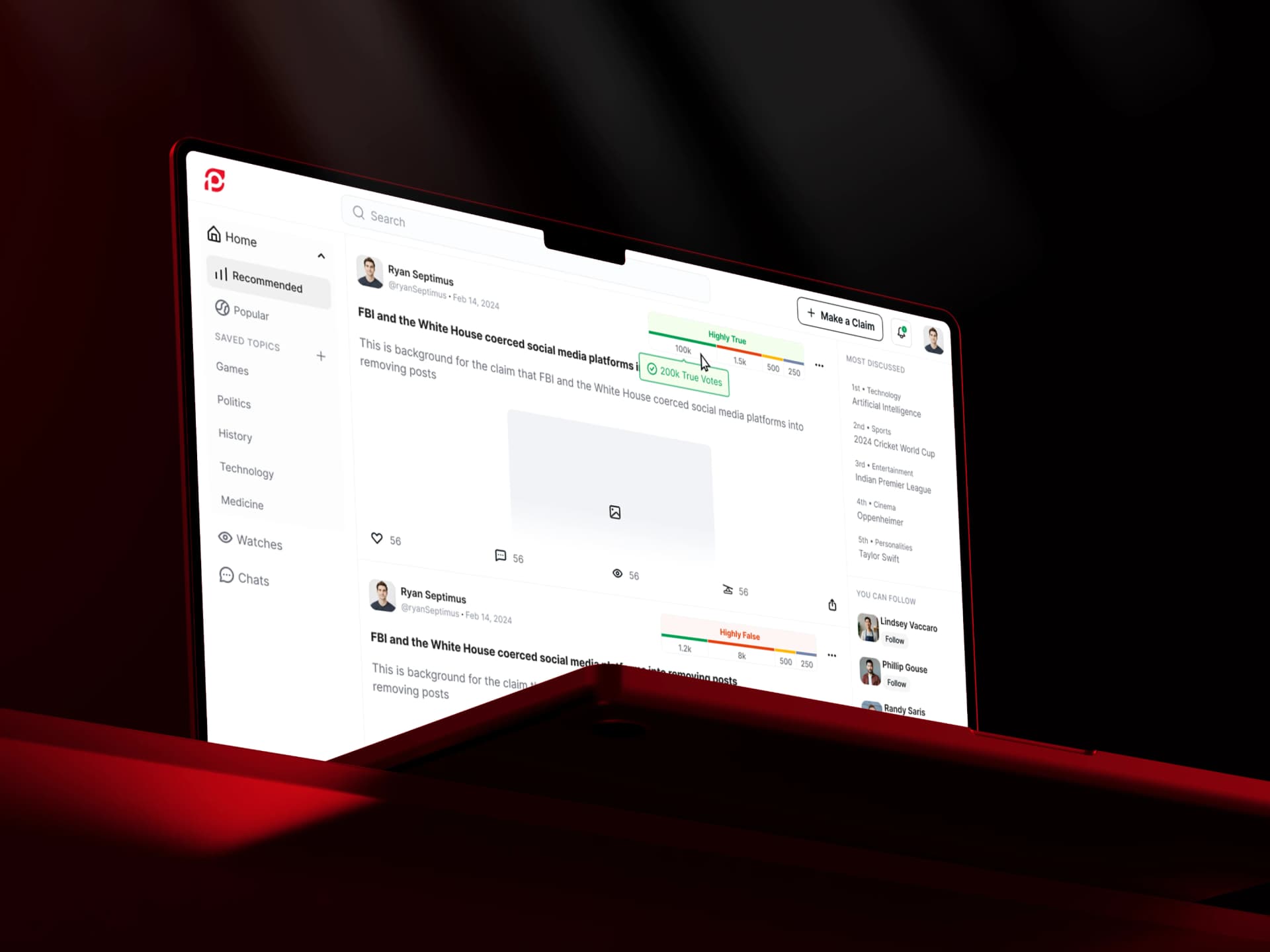 Fighting Misinformation with an AI-Driven Social Platform