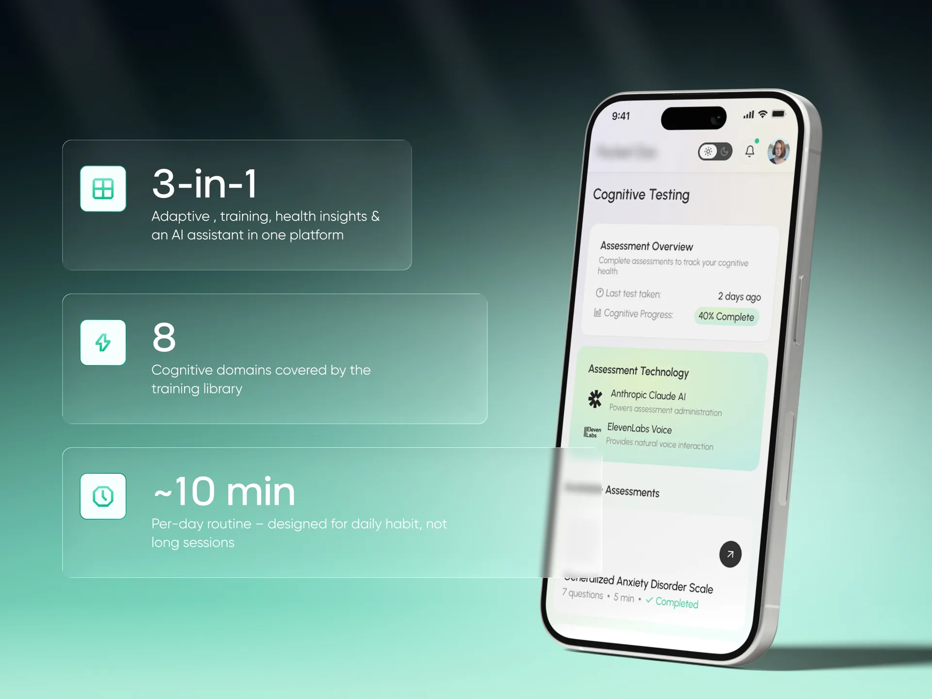 An AI‑Powered Cognitive Training and Brain Health Platform