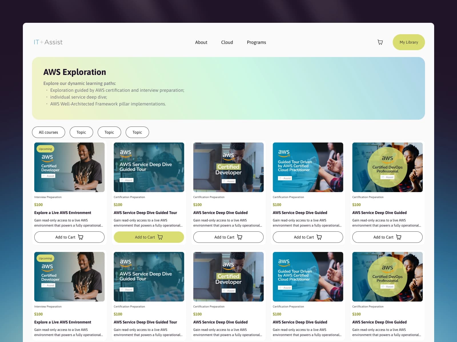 Structured Training Platform for IT Teams and Organizations