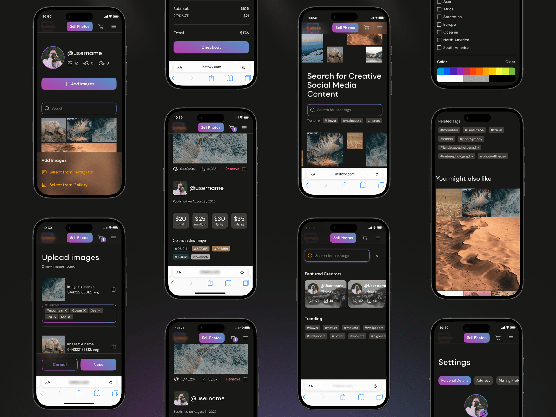 Building a photo marketplace with Instagram API integration