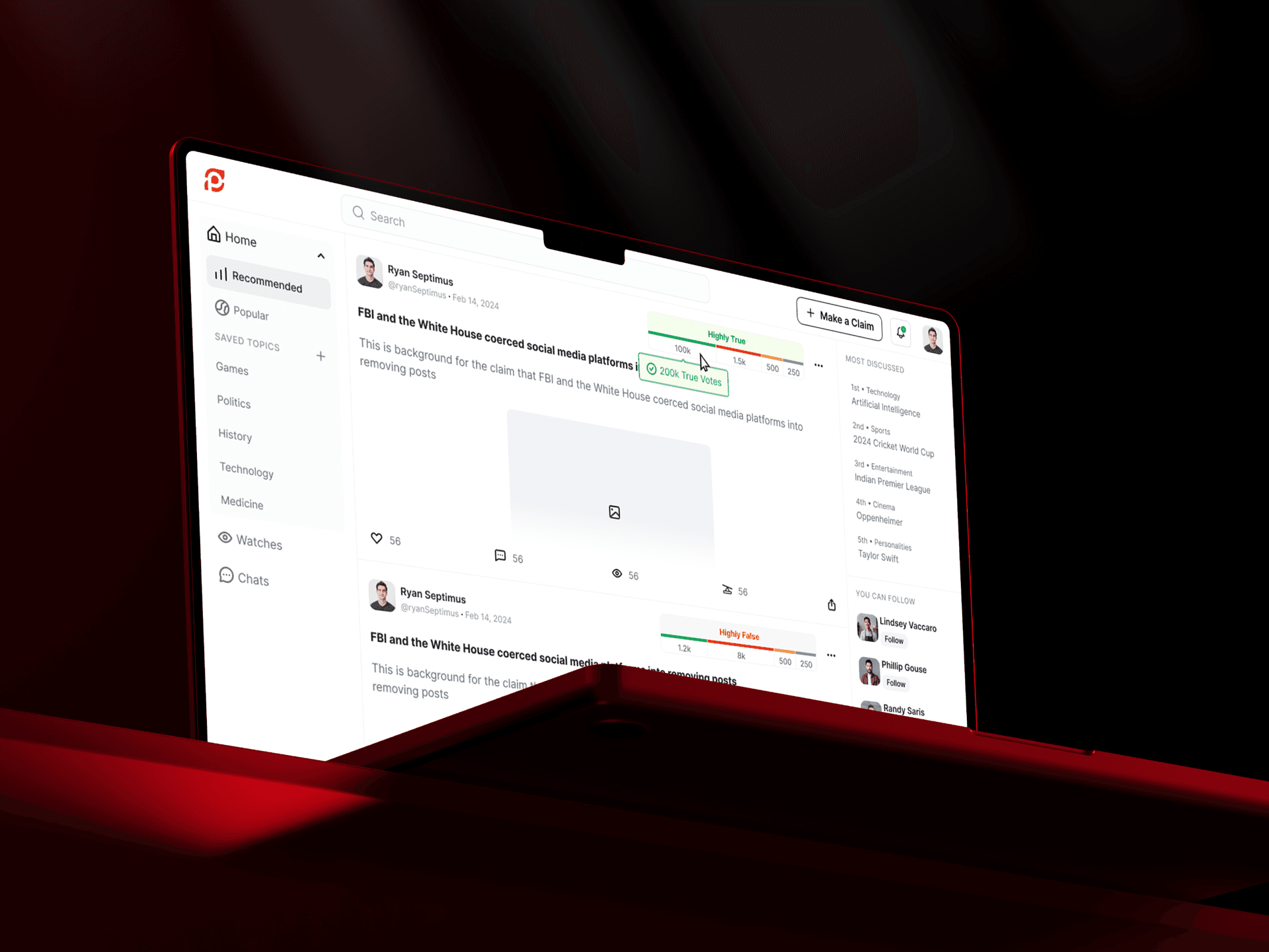 Fighting Misinformation with an AI-Driven Social Platform