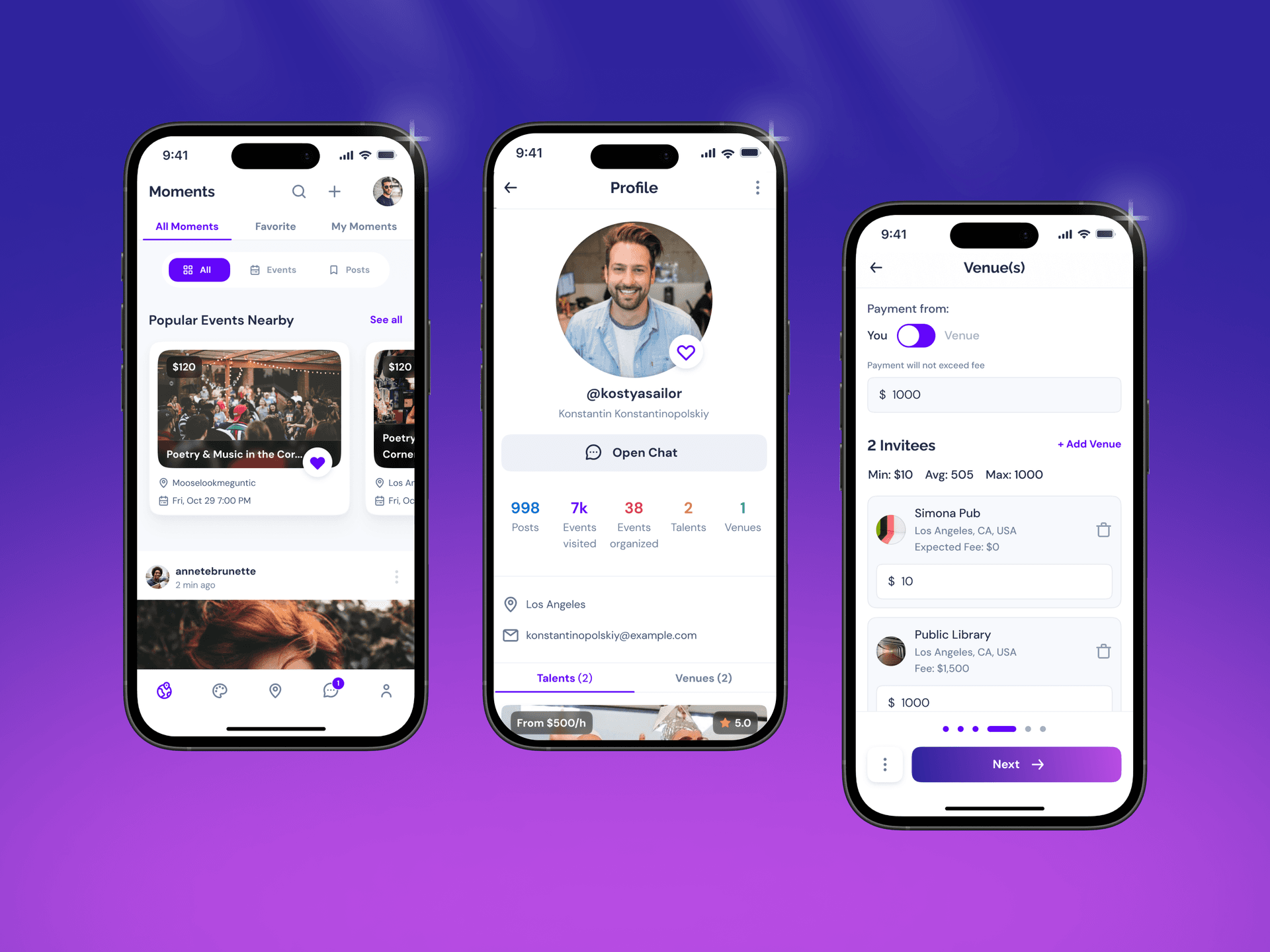 Intuitive and bright solution for event management