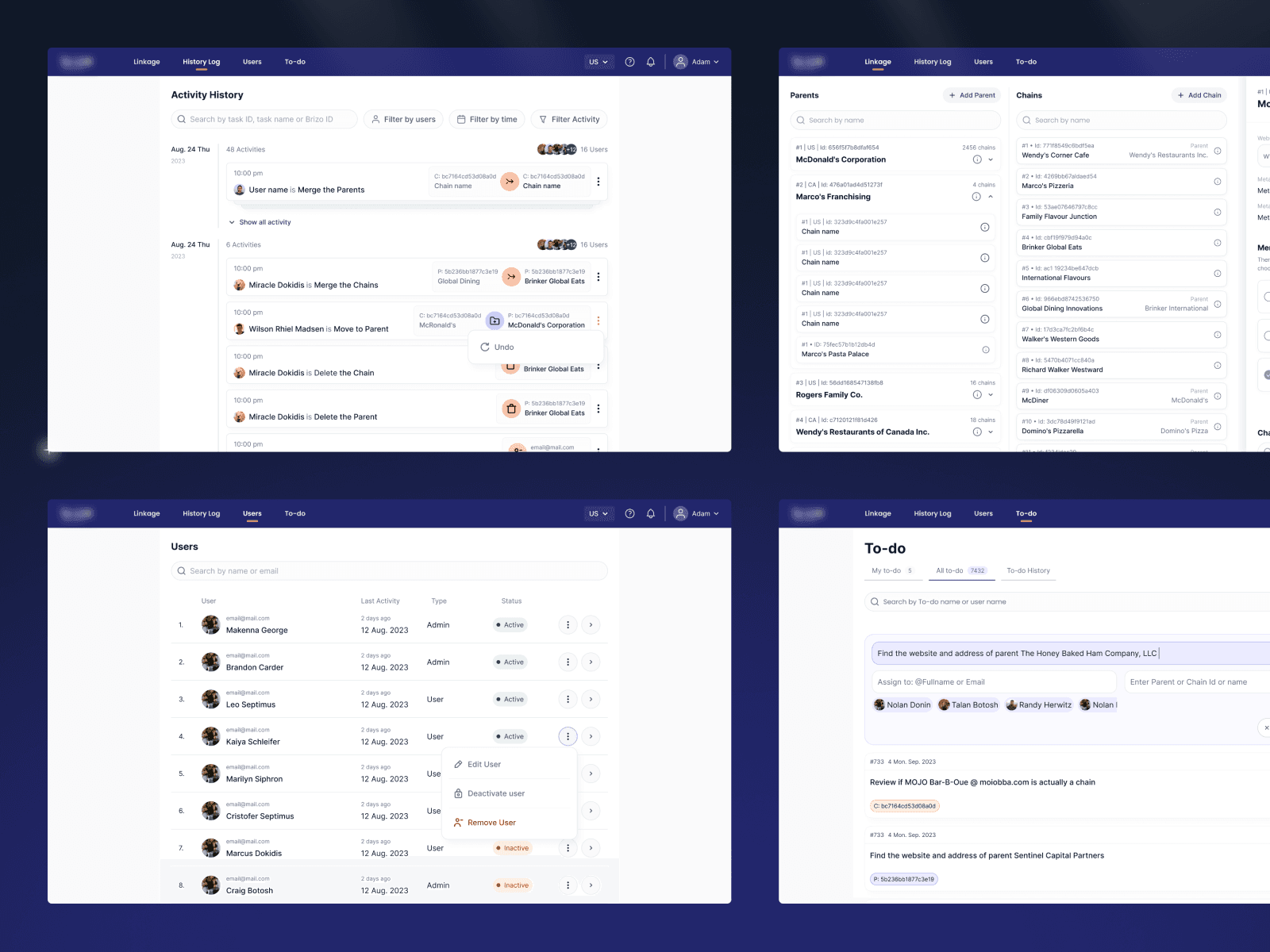 Advanced intelligence modules developed for an analytics platform