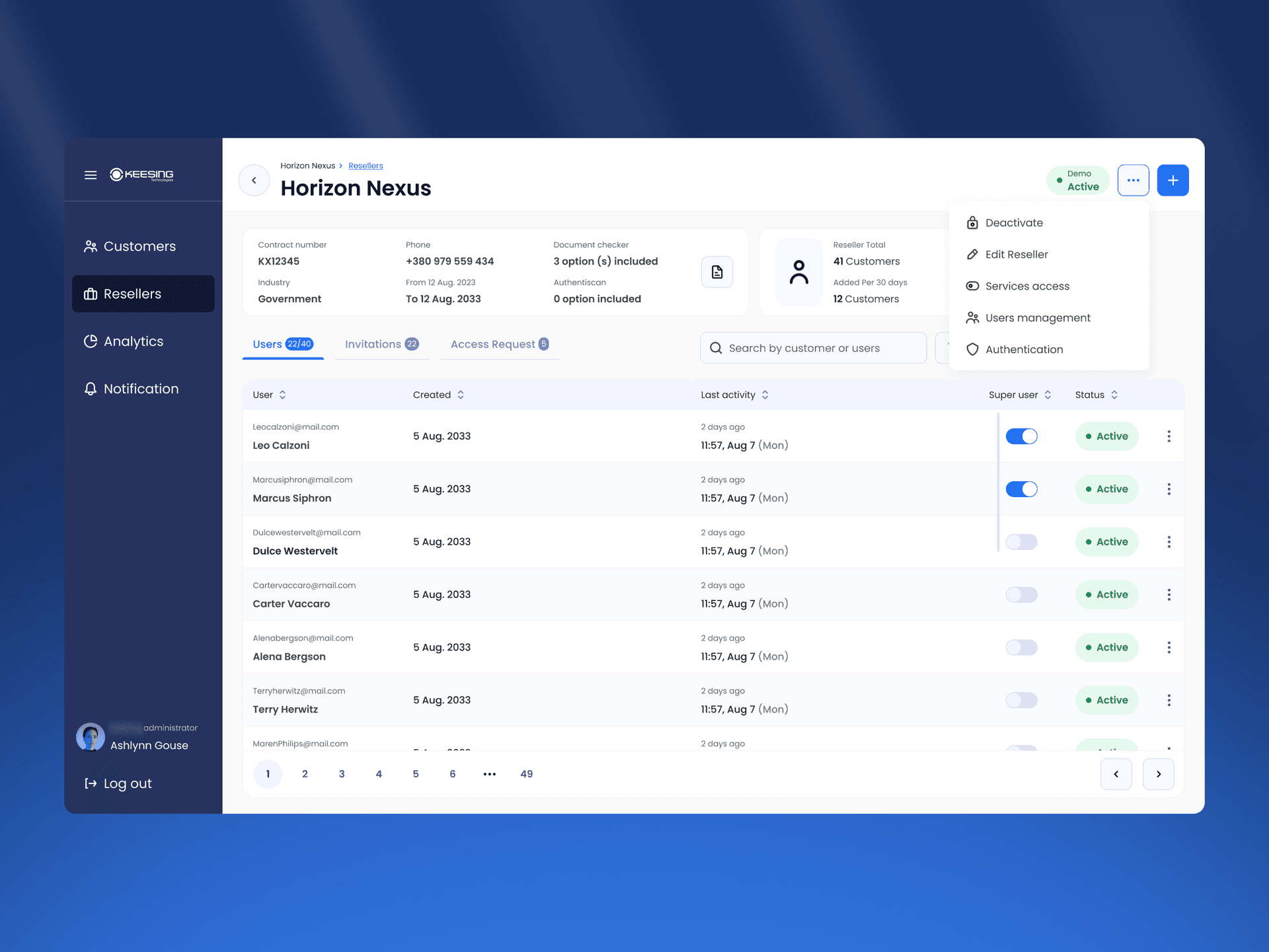 Document validation interface