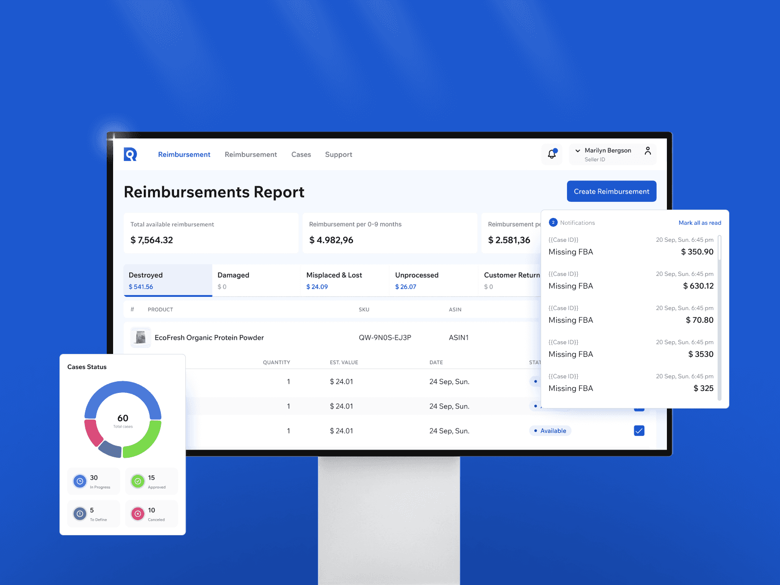 Reimbursement Platform for Amazon Sellers