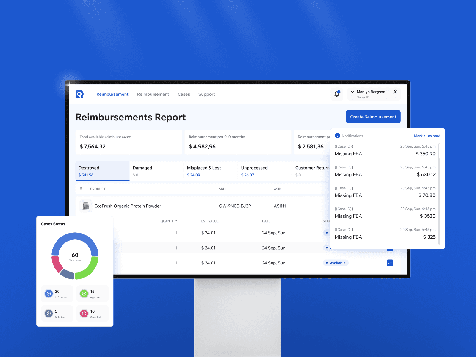 Reimbursement Platform for Amazon Sellers