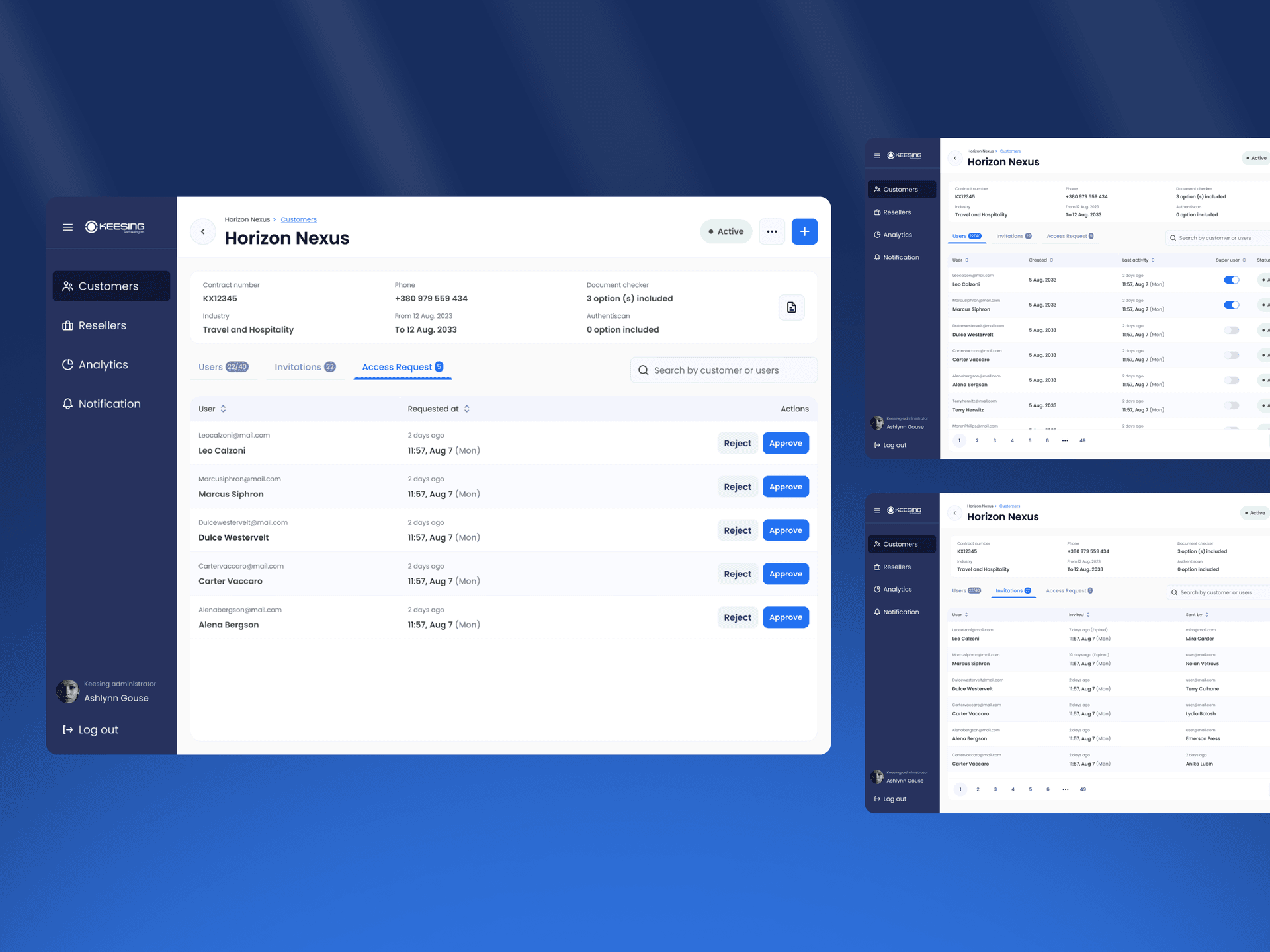 Customer and user management SaaS platform details