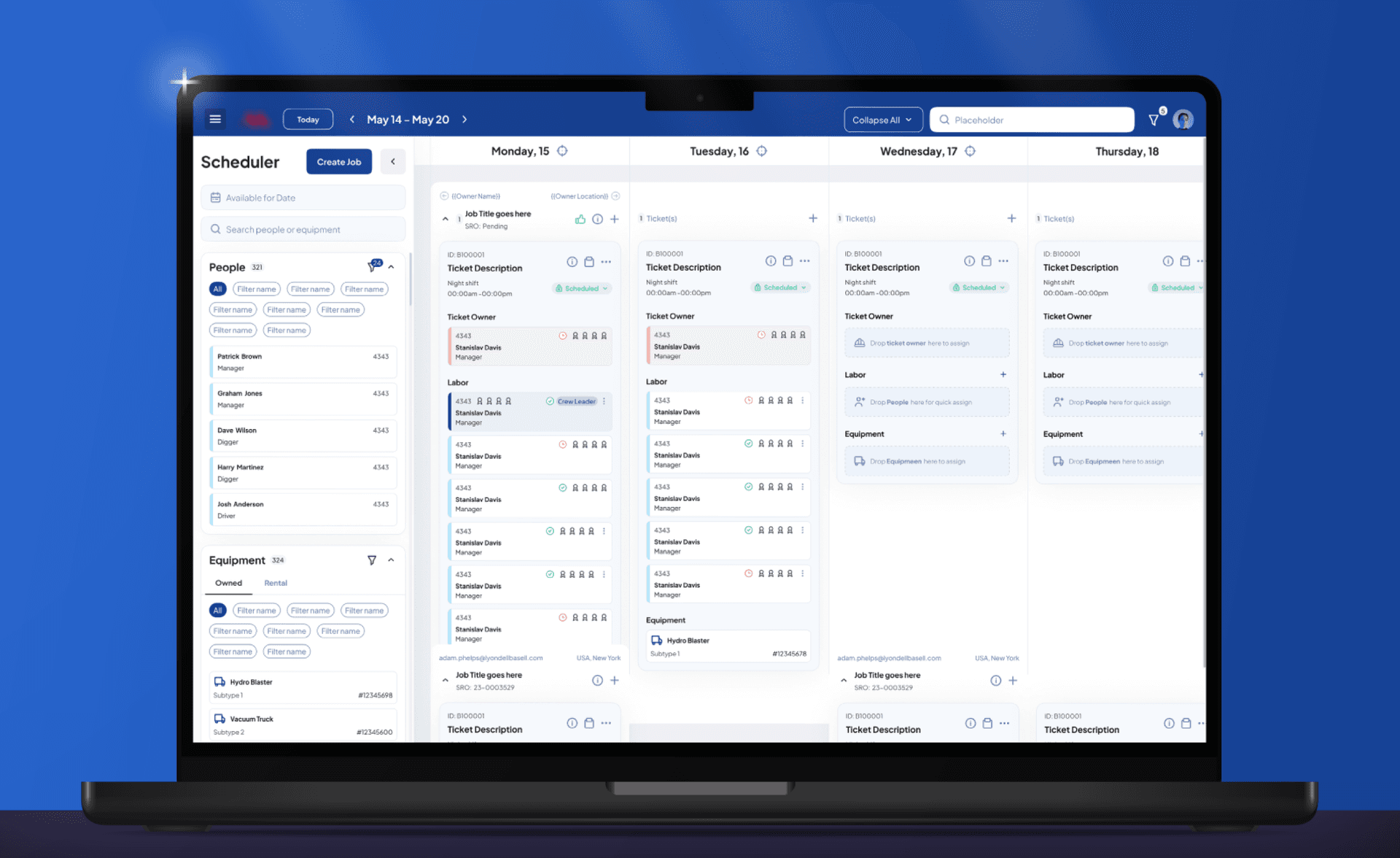 Display of Valorian multi-tenant platform