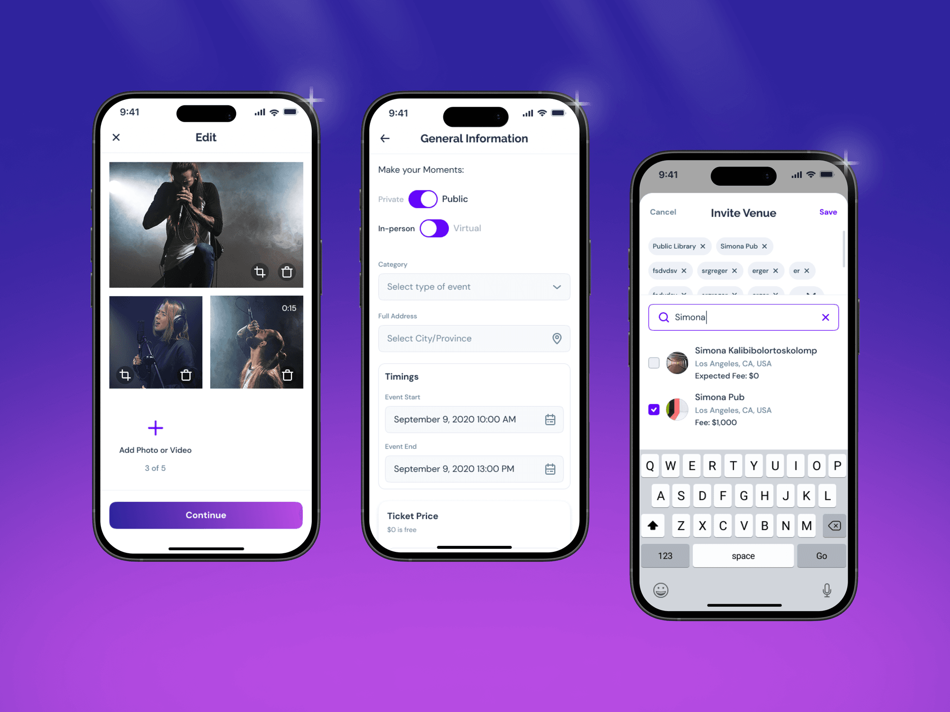 Creating your own events