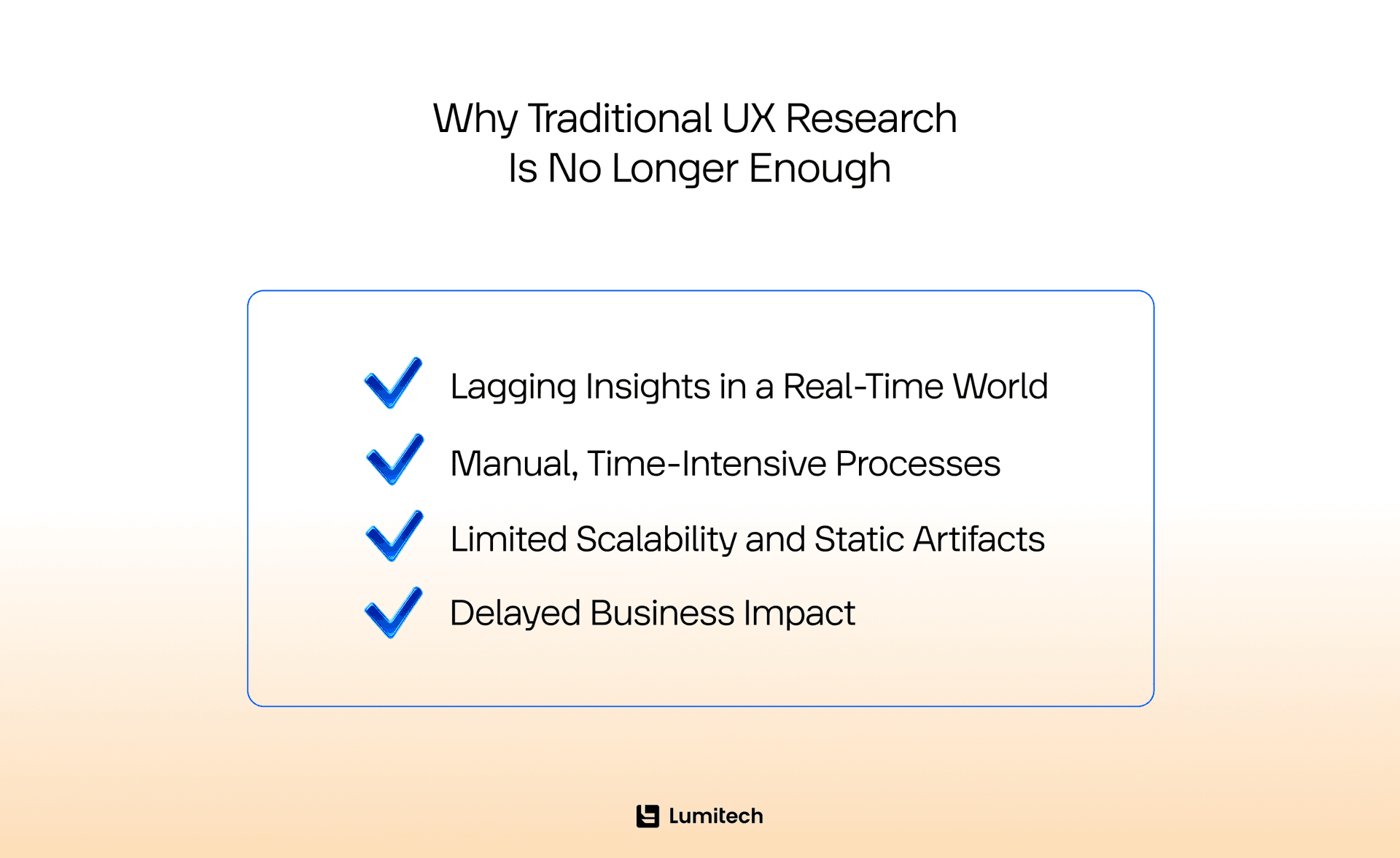 traditional vs. predictive UX research