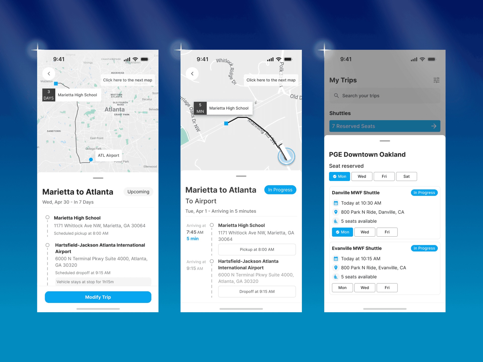 Smart route optimization in a bus booking app