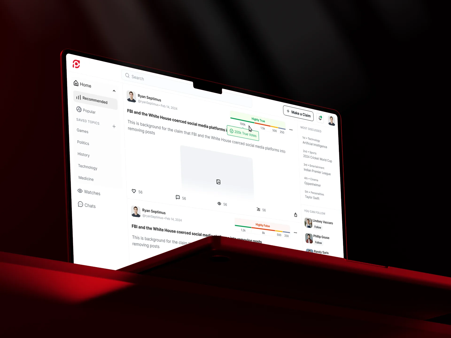 Fighting Misinformation with an AI-Driven Social Platform