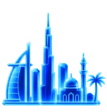 Dubai skyline illustration for GCC and Middle East markets